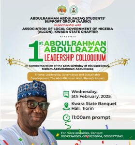 Read more about the article AASSG to Host Inaugural Colloquium Celebrating Governor AbdulRahman AbdulRazaq