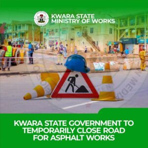 Read more about the article Kwara State Announces Partial Road Closure for Muritala Mohammed Way Rehabilitation