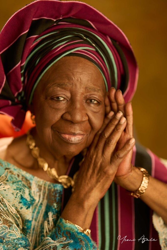 Araba Femi Sanni Celebrates Mother In-Law Dame Caroline Ajayi at 91