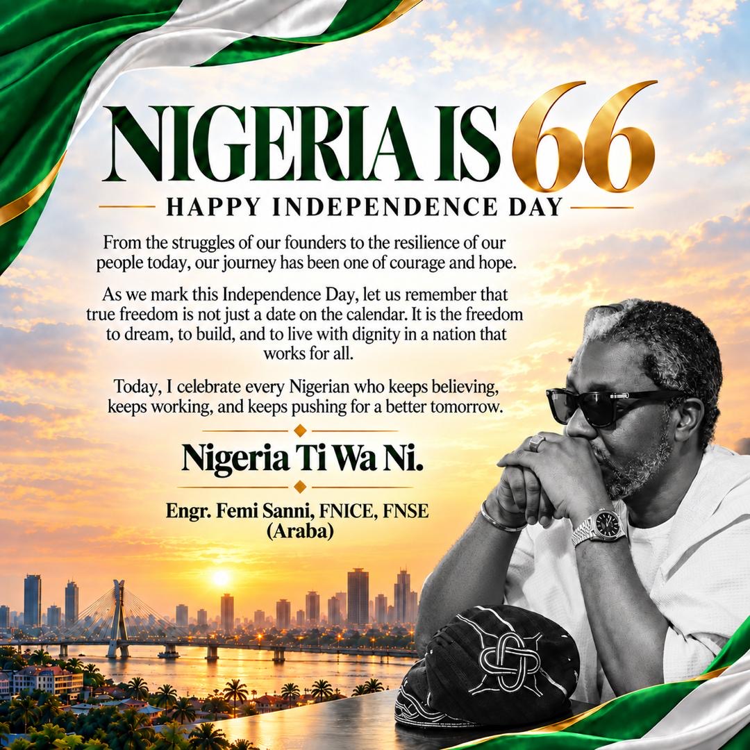 Independence Day: Araba Urges Nigerians to Stay United, Says Nation’s Best Days Are Ahead